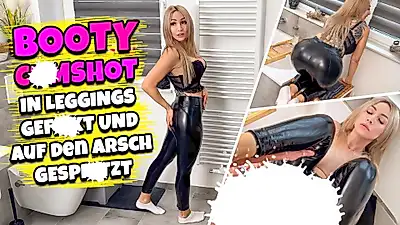 BOOTY C*****T - Fucked in leggings and sprayed on the ass
