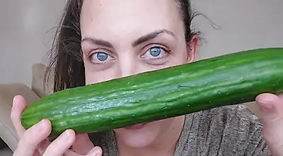 ORGANIC VEGETABLES WILL TAKE CARE OF ME!!! If the cashier had known what I was planning to do with that cucumber :D  