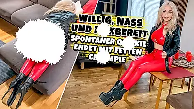 WILLING, WET and F**K-READY - Spontaneous quickie ends with big C******s