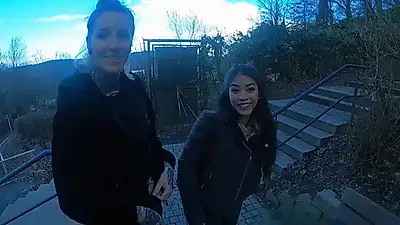 SPONTANEOUS OUTDOOR F**K WITH KIM AND A STRANGE BOY