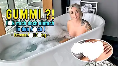 Rubber?! Just f**k me in the a**h! Extreme a**l gaping 