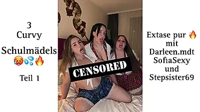 3 écolières sexy et pulpeuses 🔥💦🥵 (Partie 1)