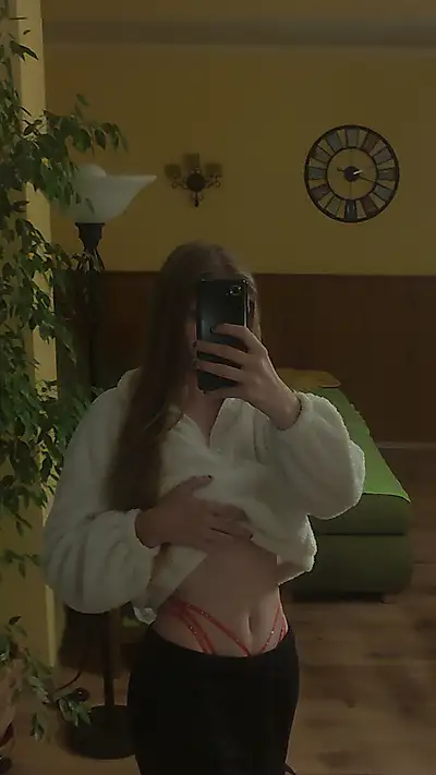 The red briefs and white sweater