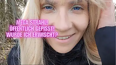 MEGA BEAM! PUBLICLY P**KED! Did I get caught? I just couldn't hold it in any longer!