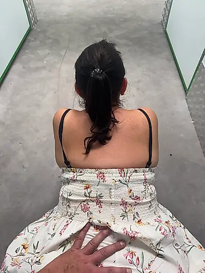 Quick fuck in the warehouse, dress up, dick in