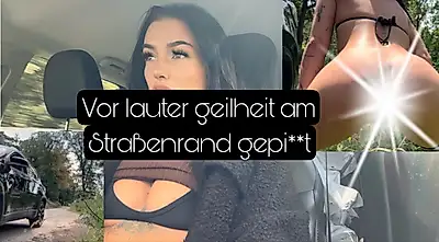 Pissed to the side of the road out of sheer lust