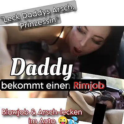 Rimjob for Daddy - licking a tight asshole 🥹💦