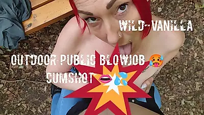 Outdoor Public b**wjob POV🥵 C*****t 👄💦