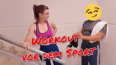 PUBLIC Workout!! Double S****ashake for my f*** and my mouth