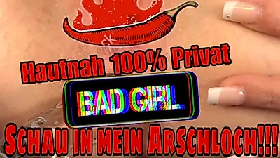 A**L Nahaufnahme mit GLASDIDLDO!!! Schau in mein ENGES LOCH