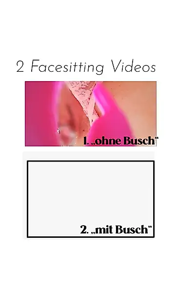 Facesitting + Selff**k 2 Videos // smooth and hairy // the comparison 