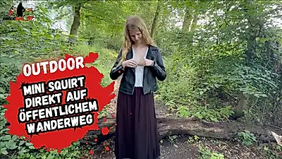 Mi***n on the hiking trail of the P***y worried!