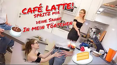Café Latte! SQUIRT your cream into my cake!! C******e Nylons High Heels