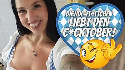 Dirndl slut loves Cocktober! 