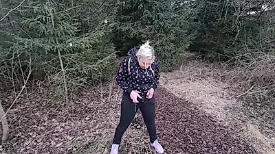 Fucked horny at the edge of the forest