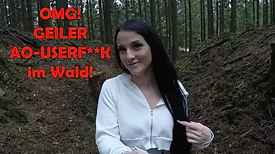 OMG! Hot AO-USERF**K in the forest!