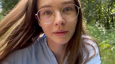 S****TING IN THE WOODS!!! My first time outdoors!!!