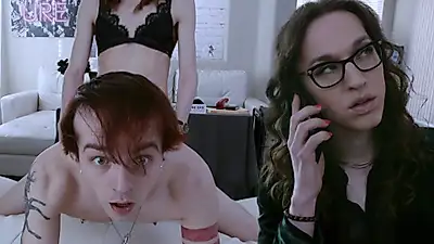 Fucked during a job interview – the young programmer bends over for the job!