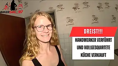 Tradesman seduced and sold a fully filthy kitchen!