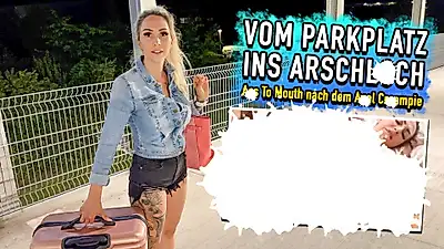 From the parking lot to the asshole - Ass to Mouth after the ass fuck!