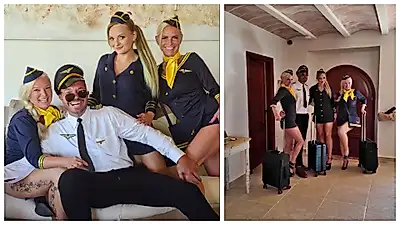 C******e- und Cum- Airlines! Wir bringen dich zum spritzen! Full Movie- Cam 2