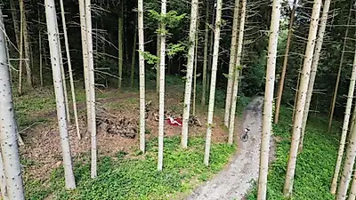 Мастурбація в лісі (знята на дрон)