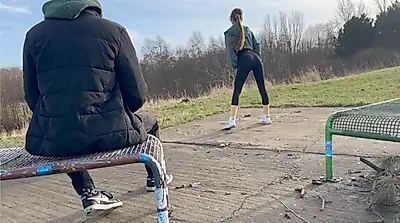 Beim Joggen meinen CRUSH getroffen?!? Quasi Fremder spritzt meinen Teena***h voll!!!