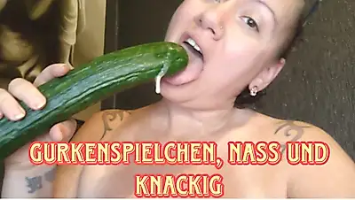 Gurkenspielchen, nass und knackig!