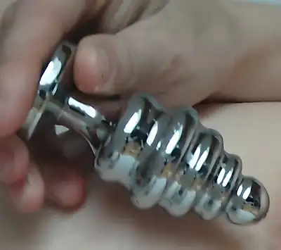 Orgasm with plug