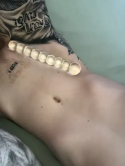 Glass dildo & my pussy