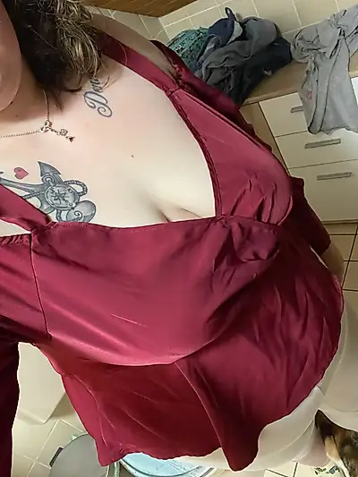 A small view of the large breasts