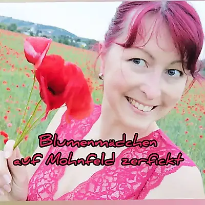 Flower girl in the poppy field ZERF**KT 