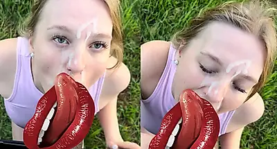 Mein allererster OUTDOOR B**WJOB mit einem BBC 😱🍆💦🤤