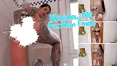 Bikini show with a wet finale