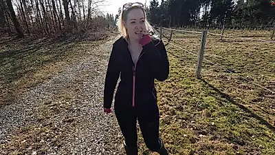 PUBLIC Riding stable F**KSCANDAL! Stable boy cums inside me without a condom!