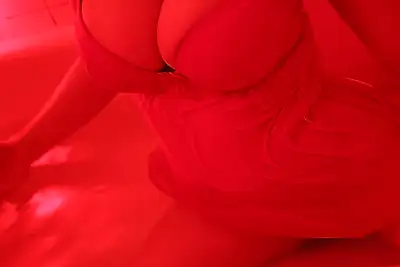 Bathtub in red light