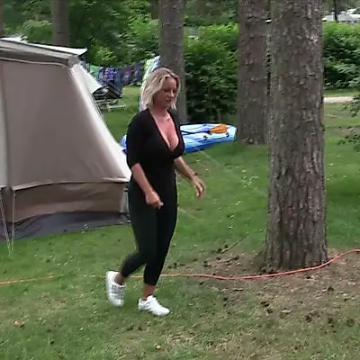 C******e cheating while camping!