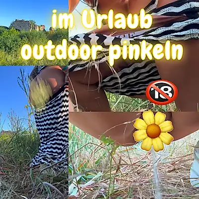 💛on vacation outdoor p*****n, in a sexy dress💛