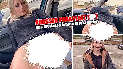 Crazy parking lot Fist - and the cars drove right past it