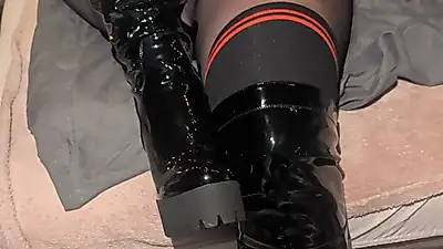 Bottes en cuir et bottes cuissardes 💋💦