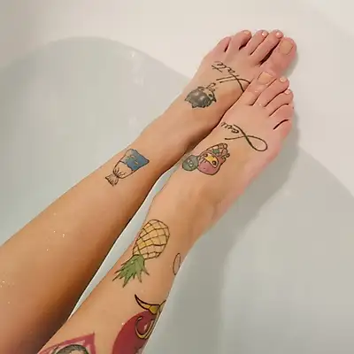 Tattooed feet photo mix