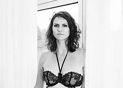 Hotel Shooting mit J.J., monochrom