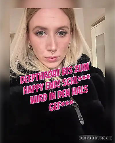 Deepthroat with a happy ending. Fucked in the throat!