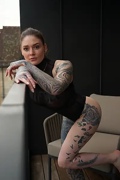 Hottie on the balcony