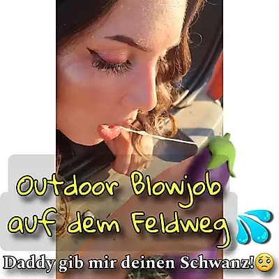 Outdoor B**wjob für Daddy 🍆💦