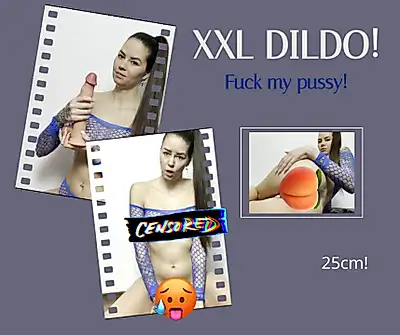 XXL dildo brings me to orgasm!