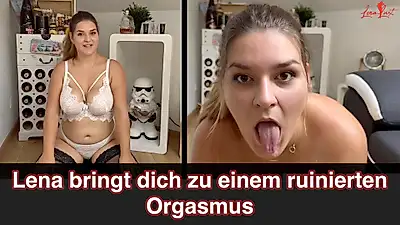 Lena brings you to a ruined orgasm