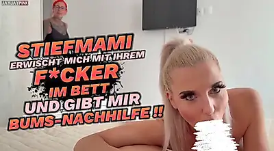 My stepmom catches me with her penis and gives me tutoring!