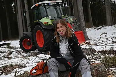 Naked in the forest...