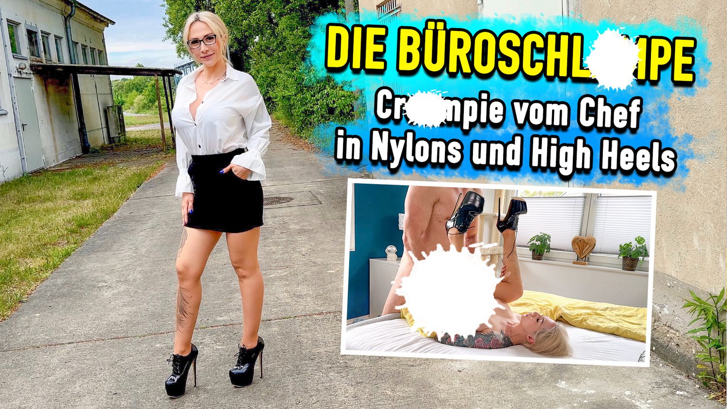 Die Büros******e - C******e vom Chef in Nylons und High Heels